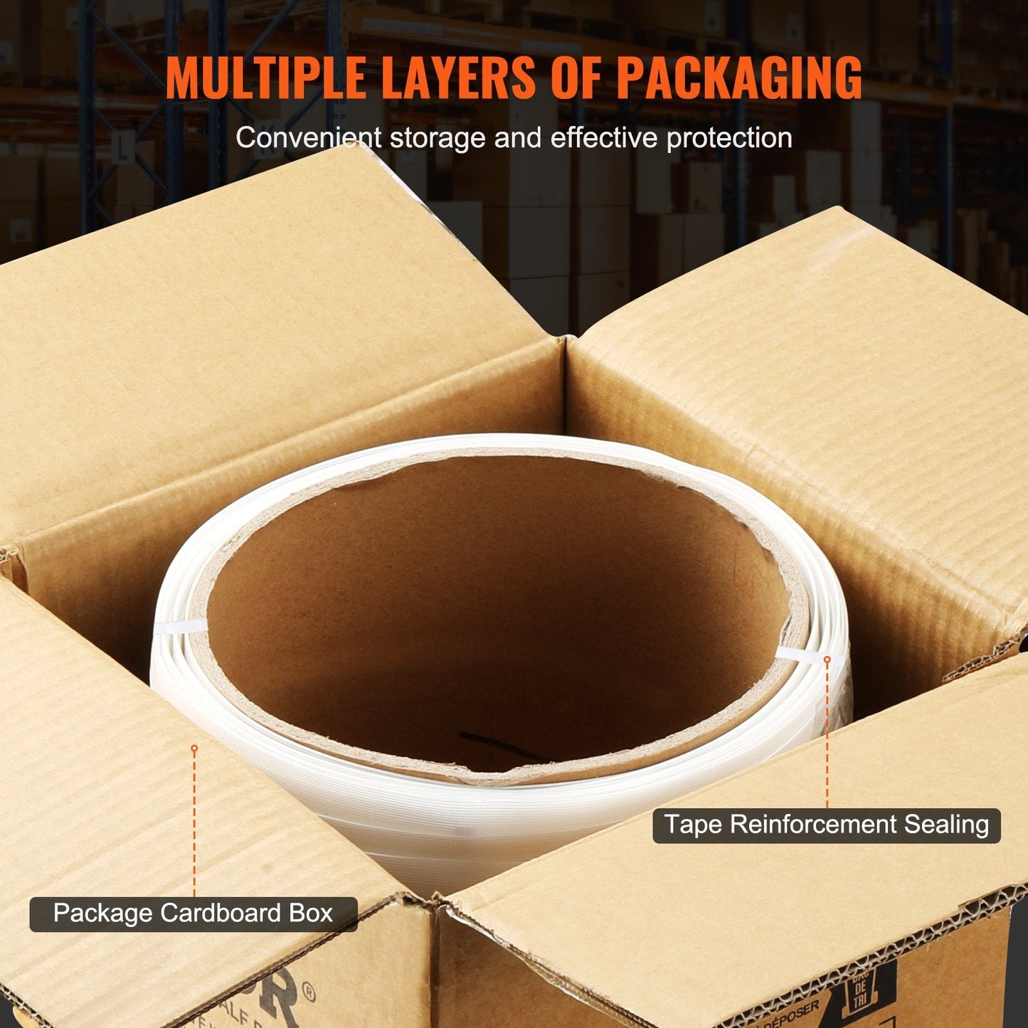 Heavy-Duty Woven Strapping Roll, 19mm x 0.9mm x 100m, 800kg Load Capacity