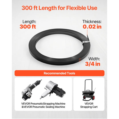 Steel Strapping Coil 19 mm x 55 mm x 91 m Metal Banding Strap