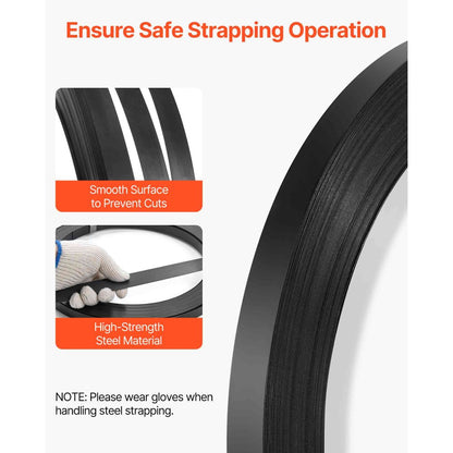Steel Strapping Coil 19 mm x 55 mm x 91 m Metal Banding Strap