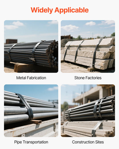Steel Strapping Coil, 19 mm x 0.55 mm x 500 m, Metal Strapping Banding Roll Withstands Harsh Environment, 771 kg Break Strength, Heavy Duty Banding Pallet Strap Coil for Pallet Packing