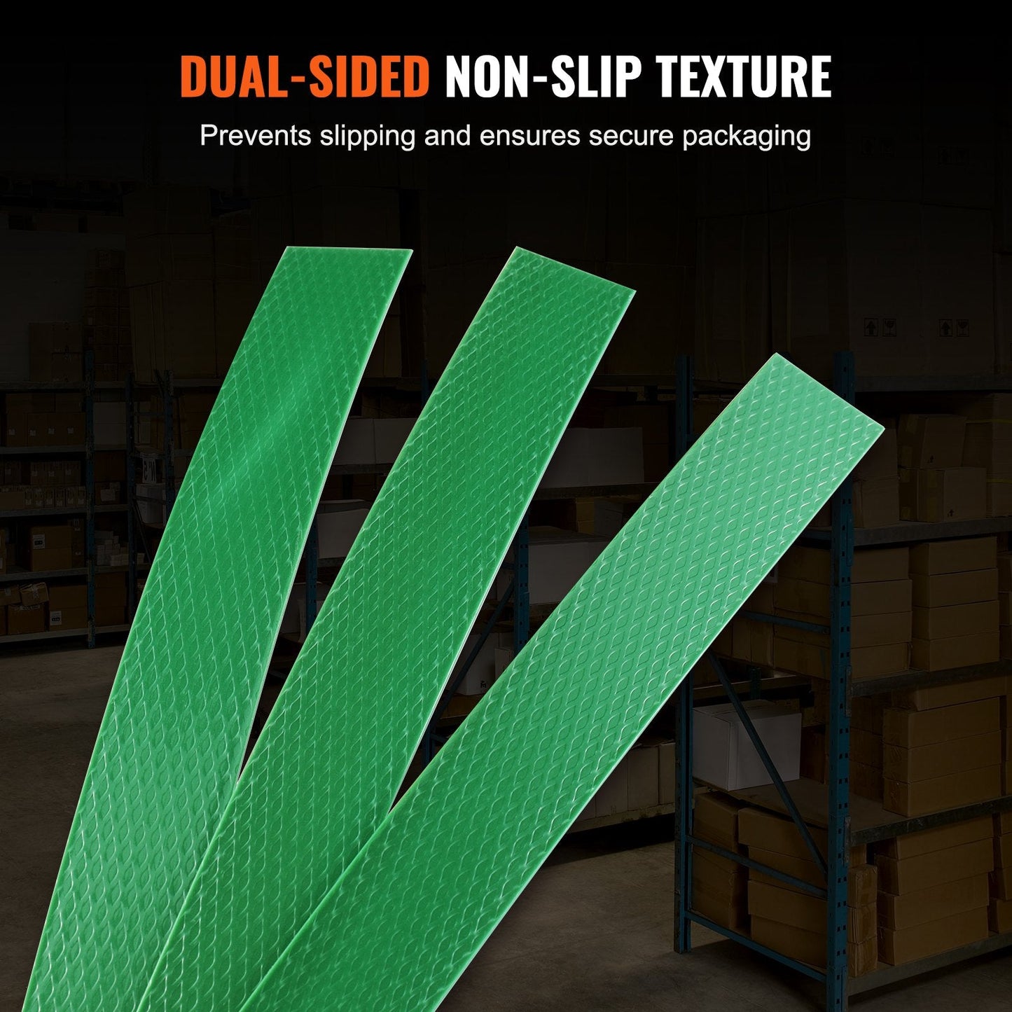 Heavy-Duty 15.9mm x 0.8mm x 1200m PET Strapping Roll, 450kg Capacity, Green