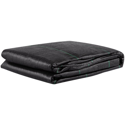 Geotextile Fabric, 3.8 x 9.15 m 3.5oz Woven PP Driveway Drain Cloth with 600lbs Tensile Strength, Heavy Duty Underlayment for Soil Stabilization, Landscaping, Weed Barrier, 12.5FT30FT-3.5OZ, Bla