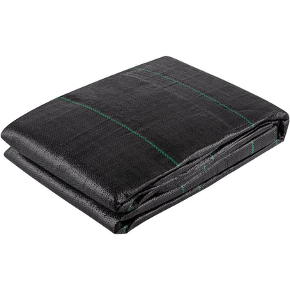 Geotextile Fabric, 3.8 x 9.15 m 3.5oz Woven PP Driveway Drain Cloth with 600lbs Tensile Strength, Heavy Duty Underlayment for Soil Stabilization, Landscaping, Weed Barrier, 12.5FT30FT-3.5OZ, Bla