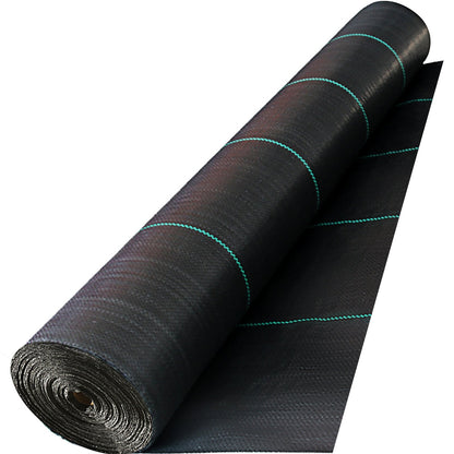 Heavy-Duty Geotextile Fabric for Driveway Stabilization, 4x33 m, Black
