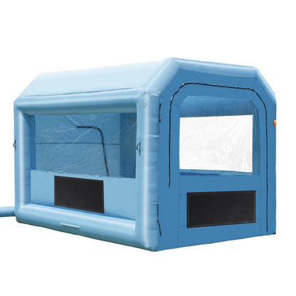 Portable Inflatable Paint Booth with 750W Blower, 4 x 3 x 2.75m - Car & Bike Use