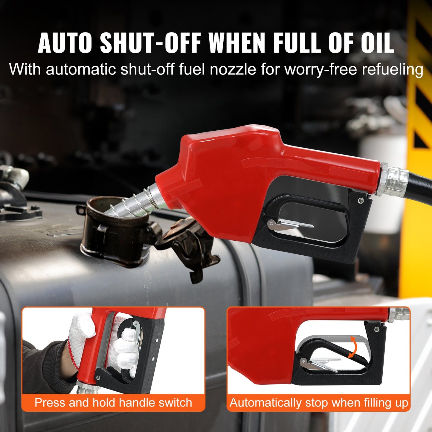 VEVOR Fuel Transfer Pump, 12V DC, 10 GPM, 8 m Lift, Portable Electric Diesel Transfer