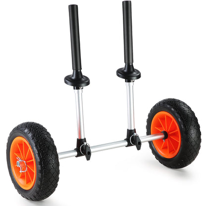 Adjustable Kayak and Canoe Carrier with Solid Tires, Holds Up to 127 kg