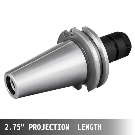8-Piece CAT40 ER16 Collet Chuck Set, 0.07m Length, for CNC Milling Machines