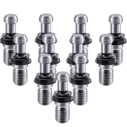VEVOR Pull Stud, 11pcs Rigid Retention Knobs CAT 40, 45 Degree Knob with Stud, 2.28”