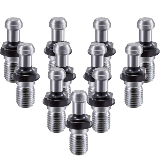 VEVOR Pull Stud, 11pcs Rigid Retention Knobs CAT 40, 45 Degree Knob with Stud, 2.28”