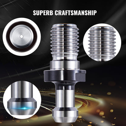 11-Piece CAT 40 Retention Knob Set, 58mm, 45° Angle for CNC Tool Holders