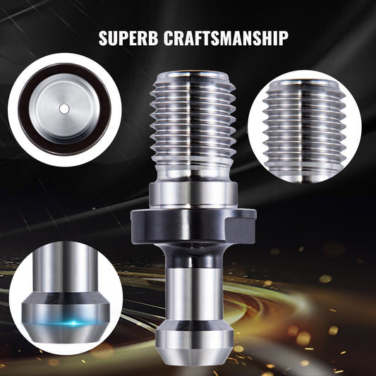 11-Piece CAT 40 Retention Knob Set, 58mm, 45° Angle for CNC Tool Holders