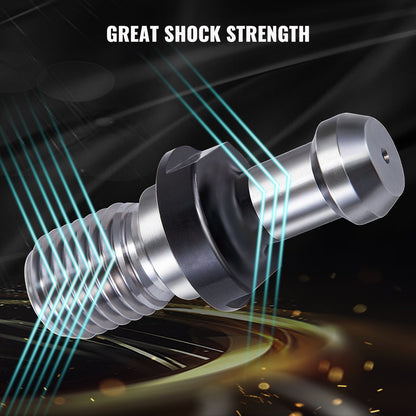 VEVOR Pull Stud, 11pcs Rigid Retention Knobs CAT 40, 45 Degree Knob with Stud, 2.28”