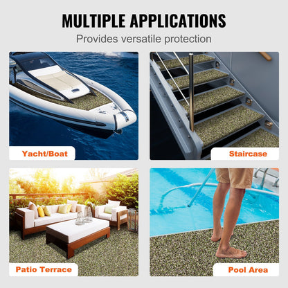 Marine EVA Foam Decking - Non-Slip, Self-Adhesive, 2 Rolls, 2.4m x 0.6m