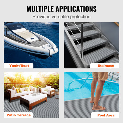 VEVOR Boat Flooring, EVA Foam Boat Decking 94.5" x 45.7", Non-Slip Self-Adhesive
