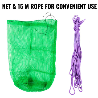 VEVOR Roller Weed Rake, 12 ft Lake Weed Cutter, Clean Aquatic Weeds Muck Silt Lake