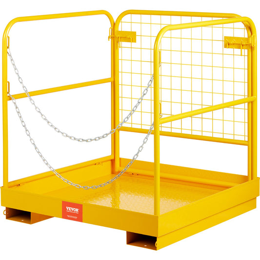 VEVOR Forklift Safety Cage, Forklift Man Basket 1200lbs Capacity, 36'' x 36'' Foldable