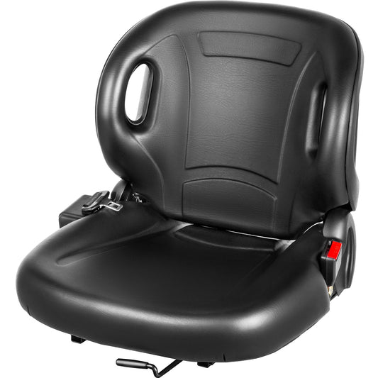 VEVOR Universal Tractor Seat With Retractable Seat Belt Switch, Forklift Seat, Lawn