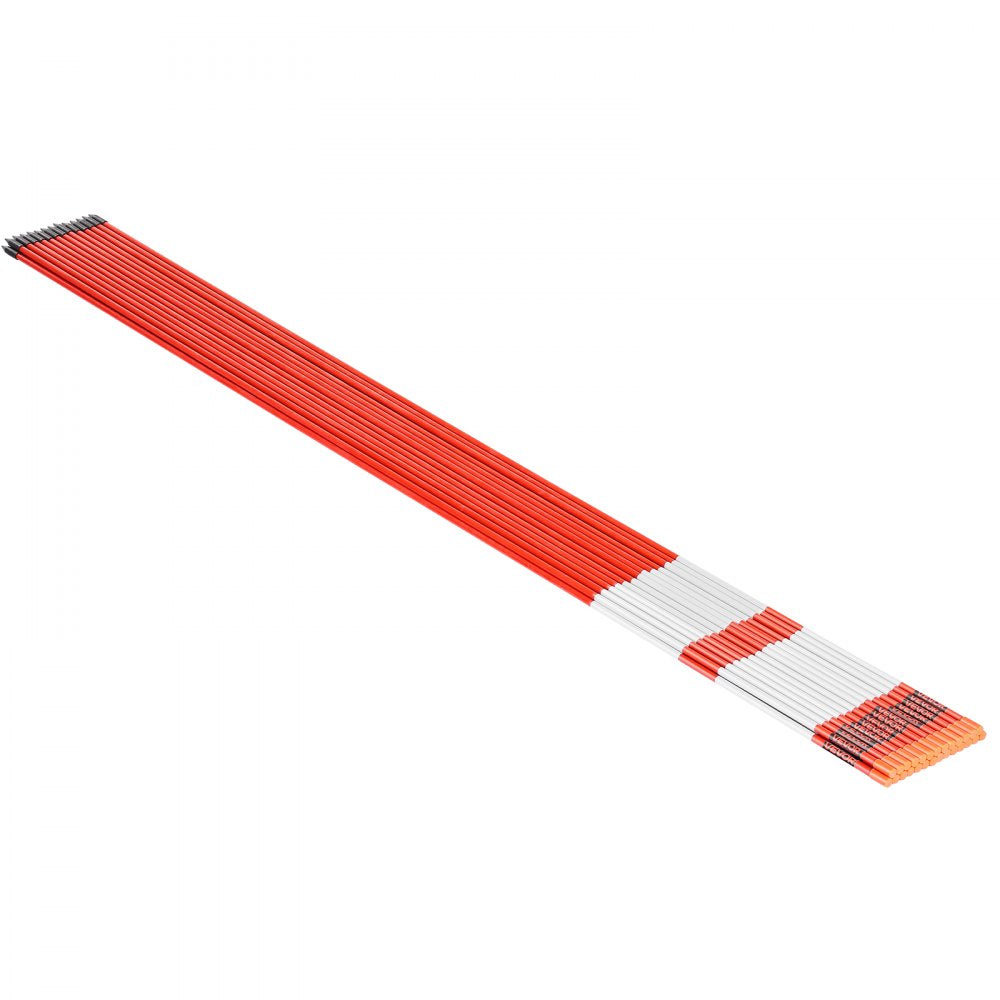 VEVOR 20Pcs Reflective Driveway Markers 7.87mm Dia 147cm Snow Stakes Reflectors