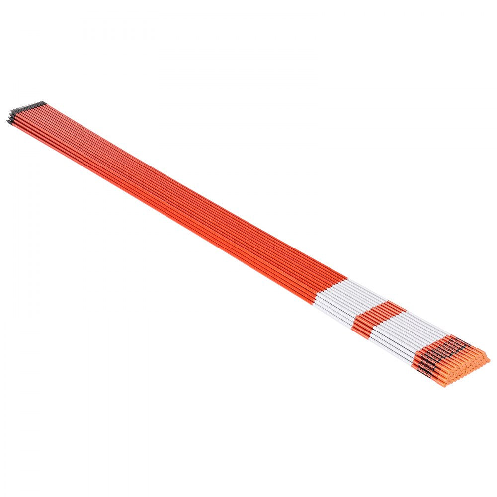 VEVOR 100Pcs Reflective Driveway Markers 7.87mm Dia 183cm Snow Stakes Reflector