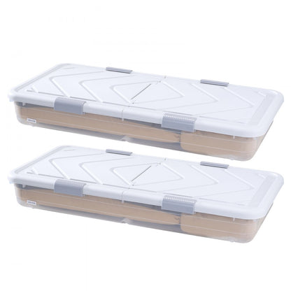 VEVOR Under Bed Storage with Wheels 805x396x175 mm Rolling Storage Bags 4 Pack