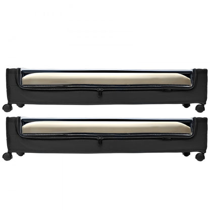 Under Bed Storage with Wheels 770x470x173 mm Rolling Storage Bags 2 Pack