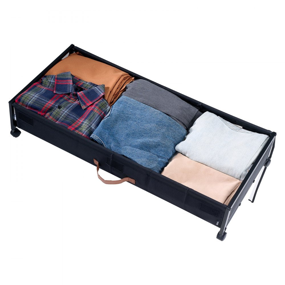 Under Bed Storage with Wheels 915x460x185 mm Rolling Storage Bags 2 Pack