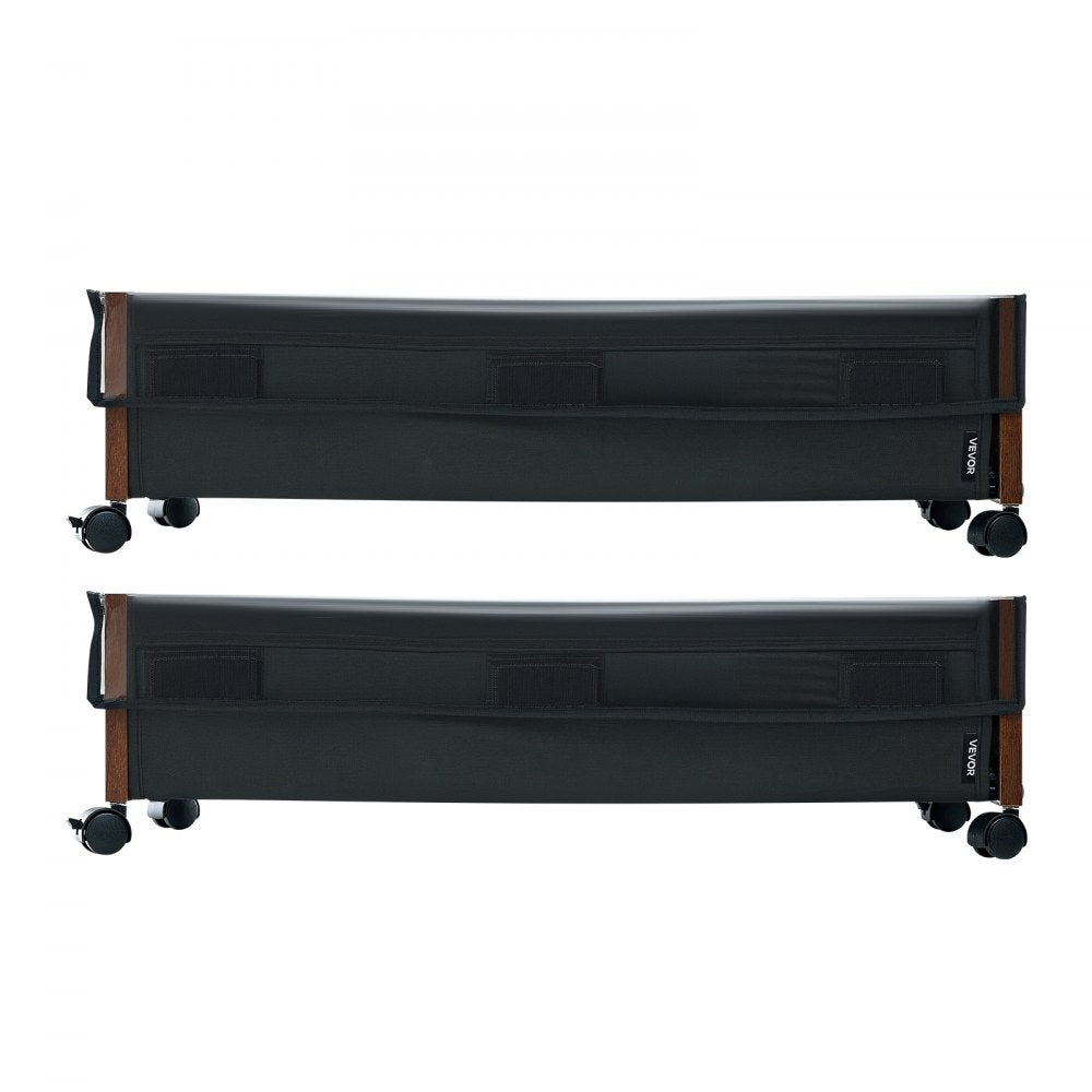Under Bed Storage with Wheels 650x460x180 mm Rolling Storage Bags 2 Pack