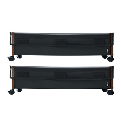 Under Bed Storage with Wheels 650x460x180 mm Rolling Storage Bags 2 Pack