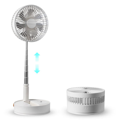 VEVOR 8 Inch Foldable Oscillating Standing Fan with Remote Control, 4 Speed Adjustable