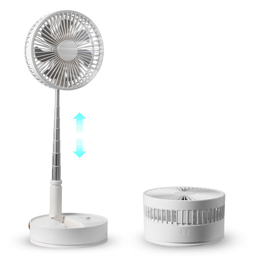VEVOR 8 Inch Foldable Oscillating Standing Fan with Remote Control, 4 Speed Adjustable