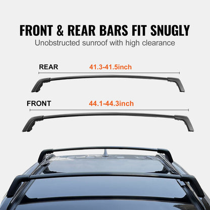 Aluminum Roof Rack Crossbar for Toyota RAV4 2019-2022 with Lock, 118 kg Capacity
