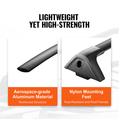 VEVOR Roof Rack Crossbar for TOYOTA RAV4 2019-2022 Aluminum with Lock 2 PCS