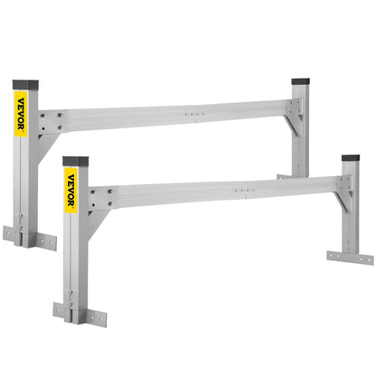 Universal Aluminum Roof Ladder Rack, 190-256 cm Adjustable, 150 kg Capacity