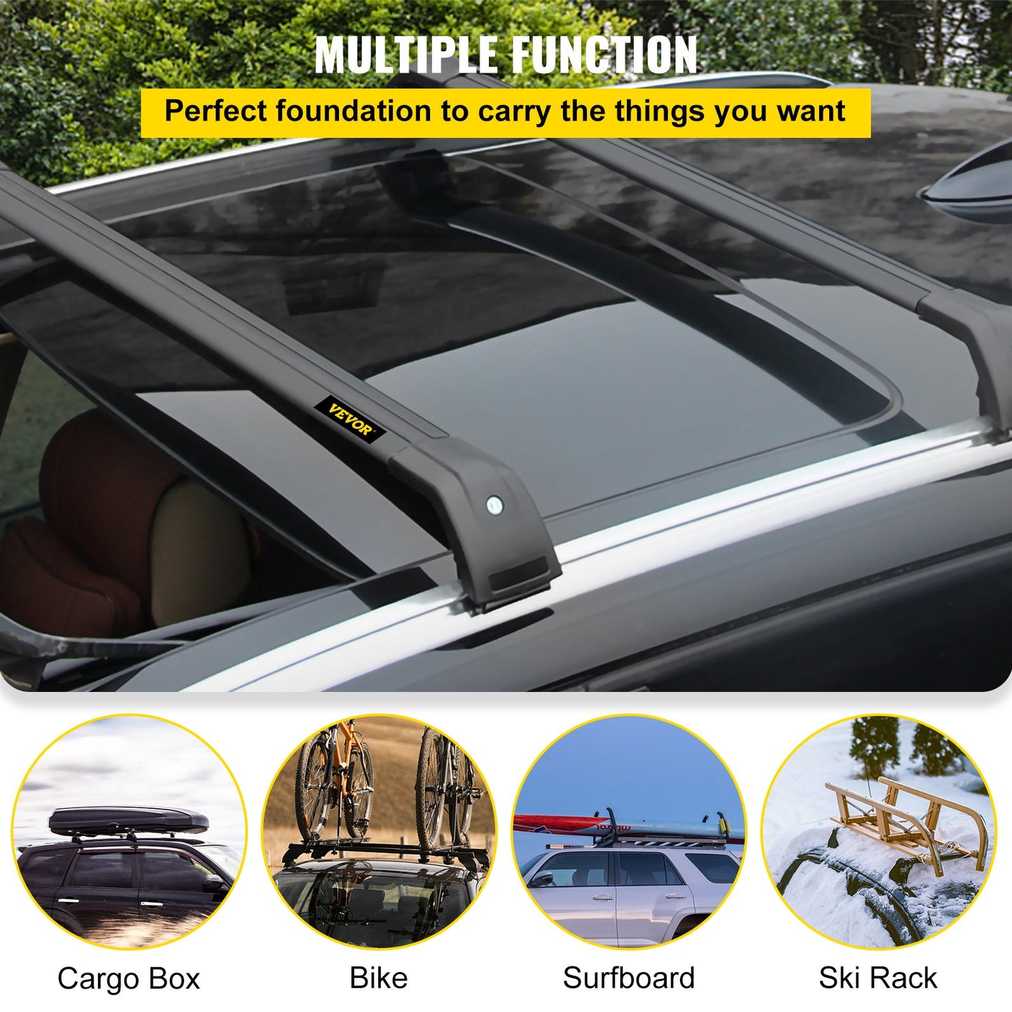 VEVOR Roof Rack Cross Bars for Hyundai Tucson 2016 2017 2018 2019 2021, 330LBS Capacity