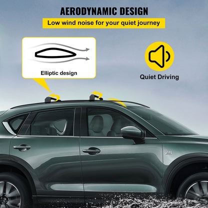 VEVOR Roof Rack Compatible with Mazda CX-5 CX5 2017 2018 2019 2021 4PCS Roof Rack