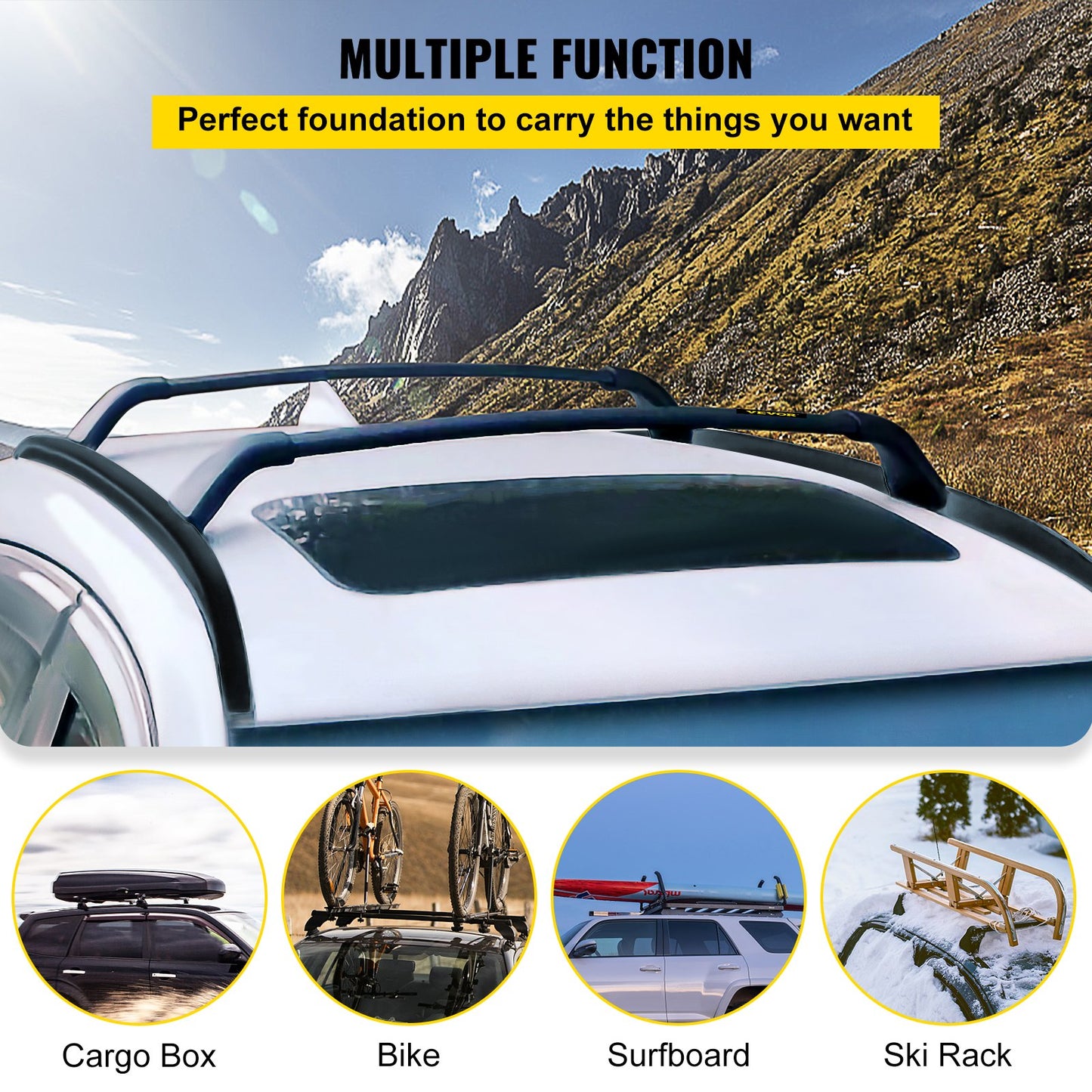 VEVOR Roof Rack Compatible with Mazda CX-5 CX5 2017 2018 2019 2021 4PCS Roof Rack