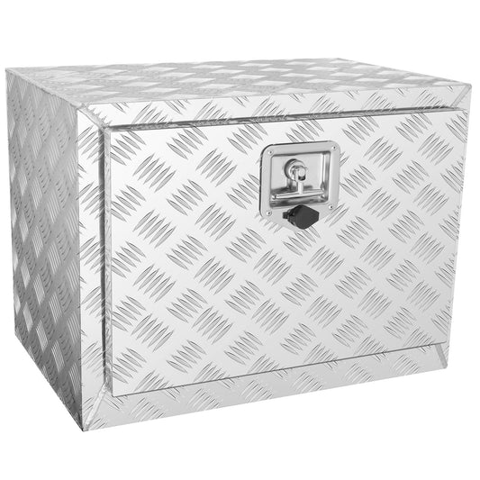 VEVOR Underbody Truck Box, 24"×17"×18" Pickup Storage Box, Heavy Duty Aluminum Diamond