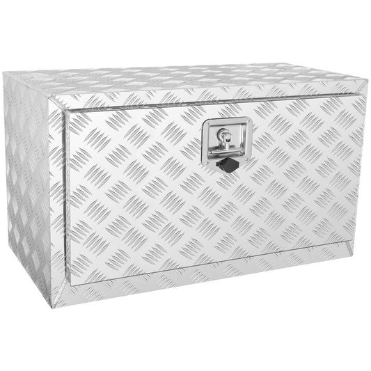 VEVOR Underbody Truck Box, 30"×14"×16" Pickup Storage Box, Heavy Duty Aluminum Diamond