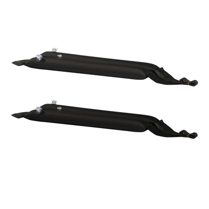 Inflatable Soft Roof Rack Bars, 37.6-Inch Universal Car Roof Rack Pads, 88LBS Loading Luggage Kayak Carrier with 2 Tie-Down Straps & Ropes, Hand Air Pump, Storage Bag for Canoes Surfboards SUPs