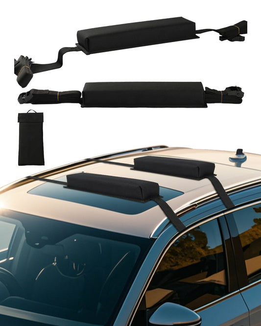 VEVOR Soft Roof Rack Pads 15.5in 176lbs Load Capacity for Kayak Canoe Surfboard