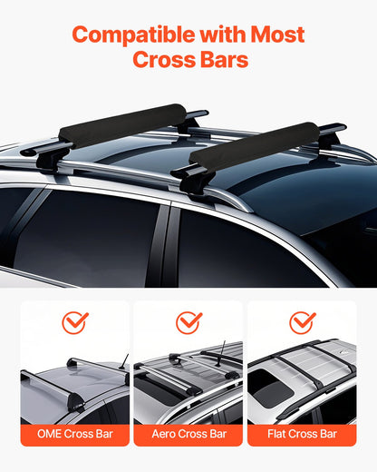VEVOR Roof Rack Pads for Crossbar 88lbs Load Capacity for Kayak Canoe Surfboard