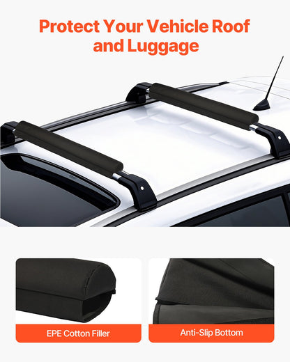 VEVOR Roof Rack Pads for Crossbar 88lbs Load Capacity for Kayak Canoe Surfboard