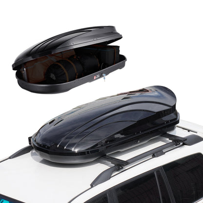 Rooftop Cargo Box 340L for SUVs & Cars, 1.78m, Dual Side Access, 75kg Capacity