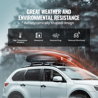 Universal 220L Rooftop Cargo Box for SUVs, Dual Side Opening, Anti-Theft Lock