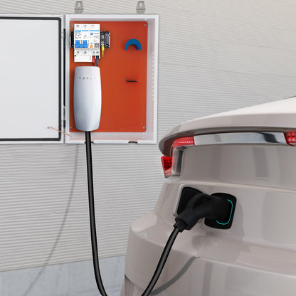 Charging Station Enclosure for Tesla, Dimensions 28'' x 20'' x 10'', Outdoor Wire Management Box, IP32 Rated for Water and Dust Resistance, Constructed from Durable Cool Roll Steel, Suitable for Tesla Wall Connector