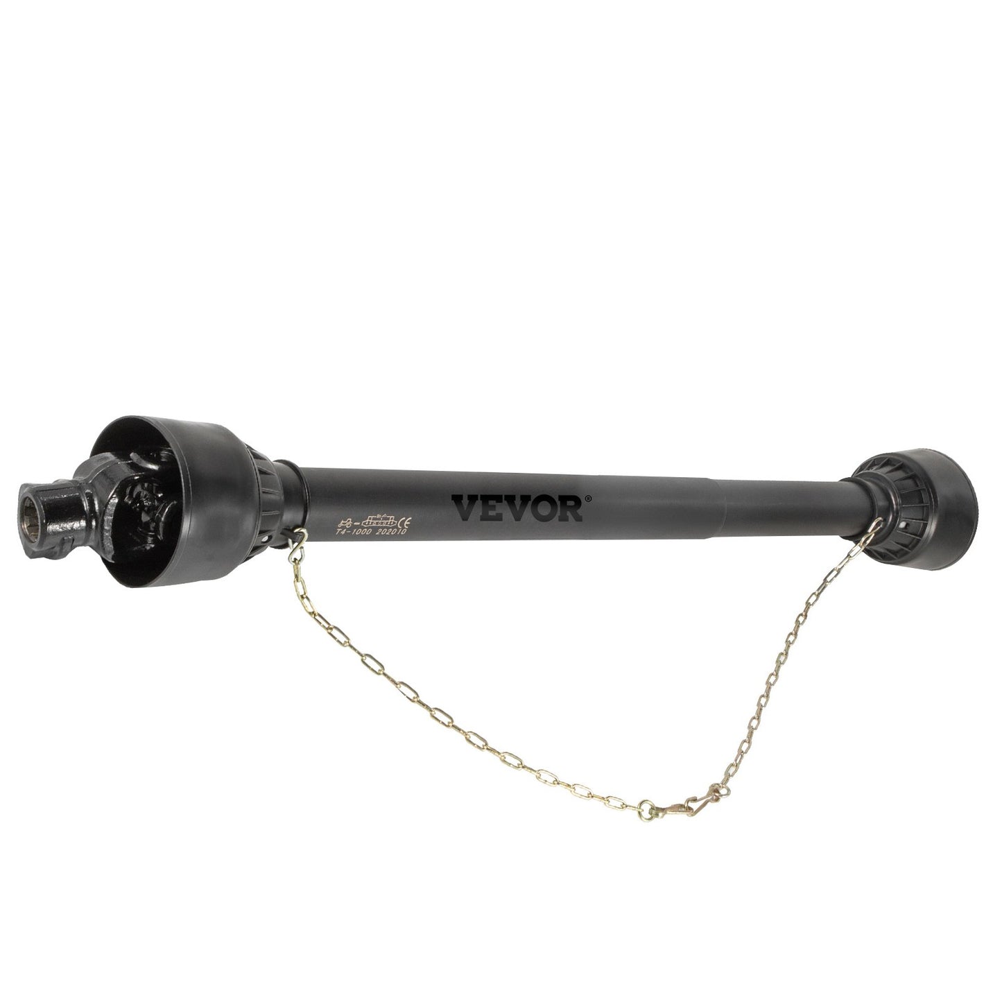 PTO Shaft, 1-3/8” PTO Drive Shaft, 6 Spline End Round End PTO Driveline Shaft, Series 4 Tractor PTO Shaft, 1-1.4 m Brush Hog PTO Shaft, Black PTO Shaft for Bush Hog/Finish Mower/Rotary Cutter