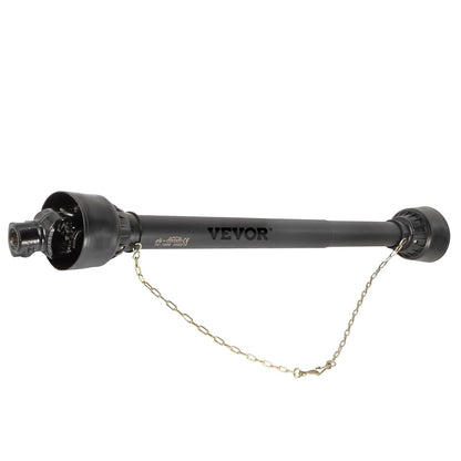 PTO Shaft, 1-3/8” PTO Drive Shaft, 6 Spline End Round End PTO Driveline Shaft, Series 4 Tractor PTO Shaft, 1-1.4 m Brush Hog PTO Shaft, Black PTO Shaft for Bush Hog/Finish Mower/Rotary Cutter