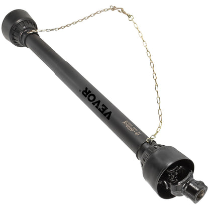 PTO Shaft, 1-3/8” PTO Drive Shaft, 6 Spline End Round End PTO Driveline Shaft, Series 4 Tractor PTO Shaft, 1-1.4 m Brush Hog PTO Shaft, Black PTO Shaft for Bush Hog/Finish Mower/Rotary Cutter