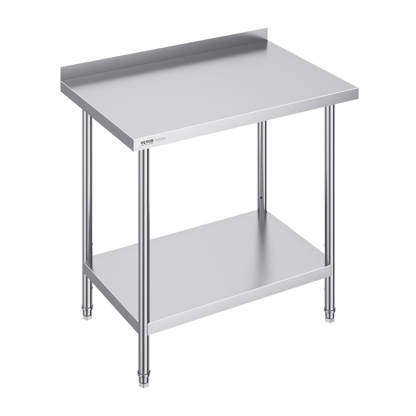 Stainless Steel Worktable with Adjustable Height for Kitchen and Restaurant Use